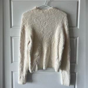 Banana Republic mockneck sweater, white size medium